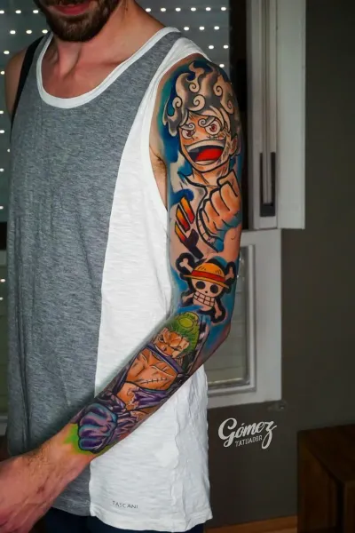 Tatuaje de anime realizado en Studio X Project — Anime
