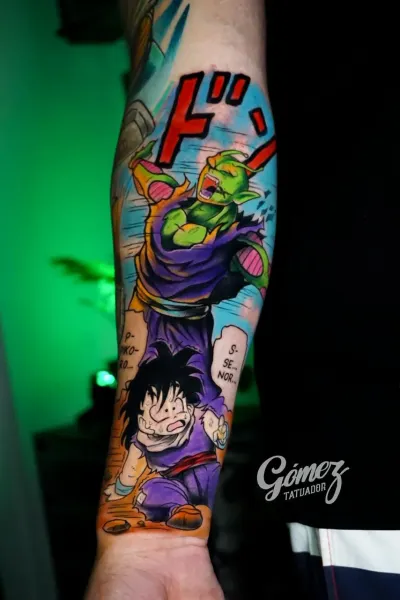 Tatuaje de anime realizado en Studio X Project — Anime