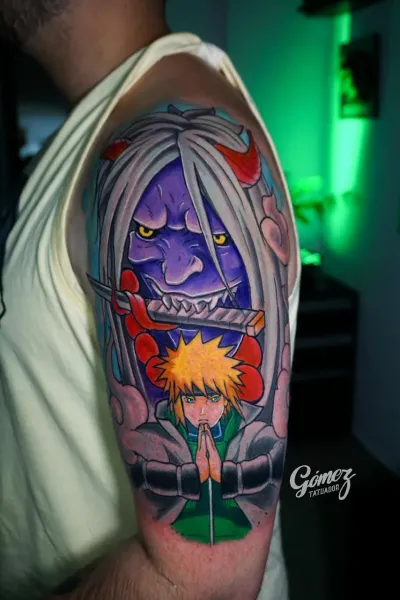 Tatuaje de anime realizado en Studio X Project — Anime