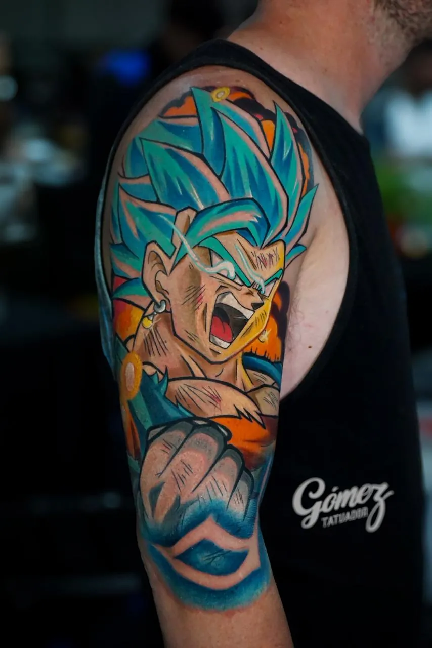Tatuaje de anime realista en Recoleta