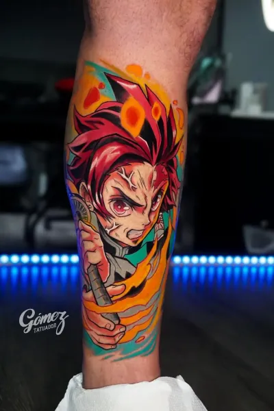 Tatuaje de anime realizado en Studio X Project — Anime