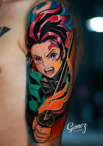 Tatuaje de anime realizado en Studio X Project — Anime