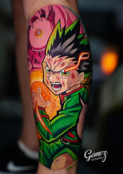 Tatuaje de anime realizado en Studio X Project — Anime