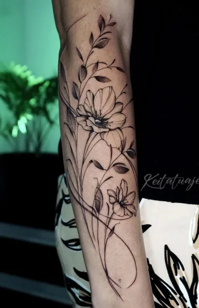 Tatuaje fine line realizado en Studio X Project — Fine line