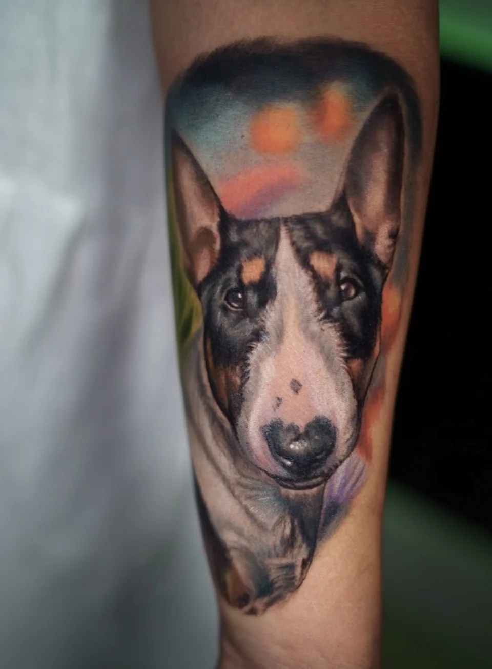 Tatuaje micro-realismo de retrato familiar